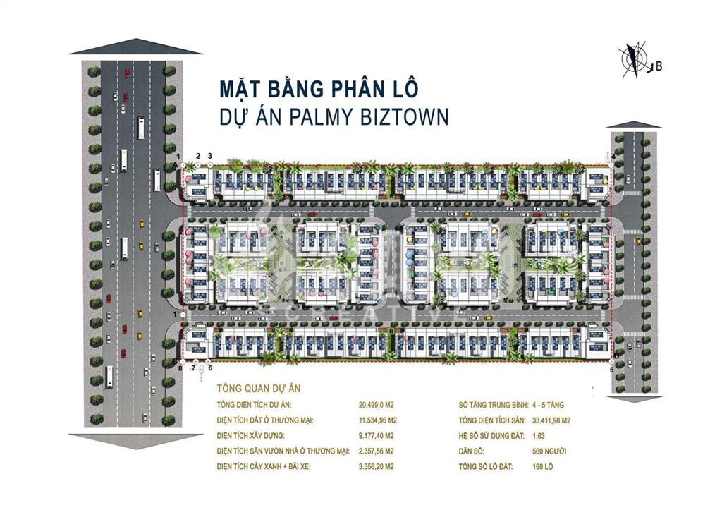 Bán liền kề hdb  palmy biztown mặt đường  phan trọng tuệ  giá đầu tư