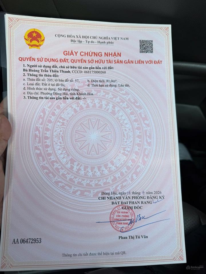 Kẹt tiền trả nợ ngân hàng cần bán gấp lô đất đẹp không lỗi phong thủy giá thanh lý giá tốt khu vực.