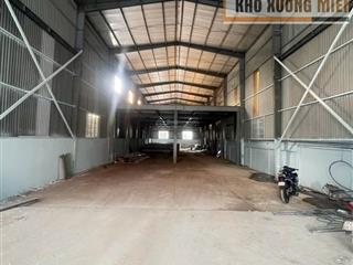 Cho thuê kho  xưởng có sẵn điện 3f, mt đường chính gần bv đồng nai, tam hiệp, bh, đồng nai