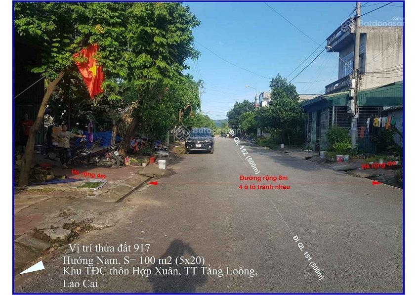 999 triệu, 100m2, đất tái định cư lào cai, đường 15m, hè 4m, kinh doanh