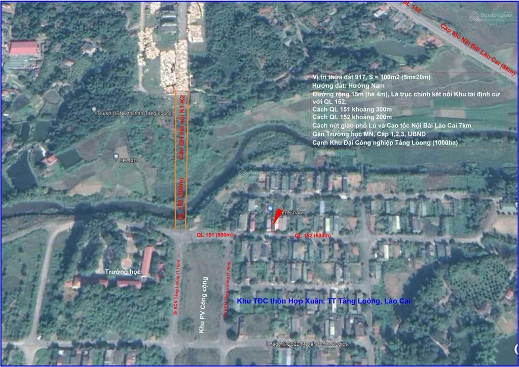 600 triệu, 100m2 đường n1, tái định cư hợp xuân, tằng loong, lào cai