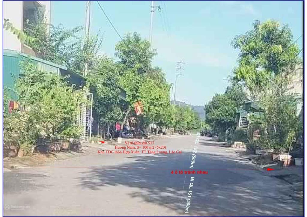 600 triệu, 100m2 đường n1, tái định cư hợp xuân, tằng loong, lào cai