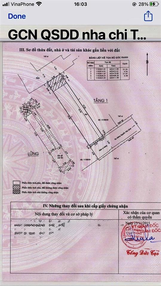 Chính chủ bán nhà hxh 117 đường nguyễn hữu cảnh, phù hợp xây căn hộ cho thuê