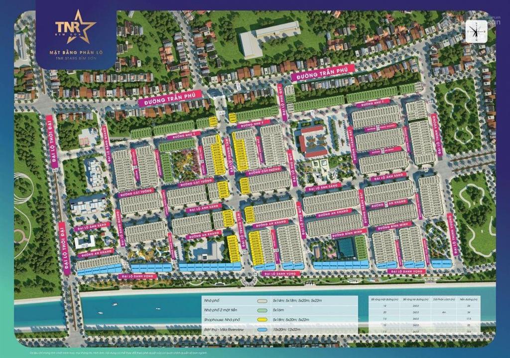 Bán liền kề view công viên dự án tnr stars bỉm sơn, 1,5 tỷ, 108m2