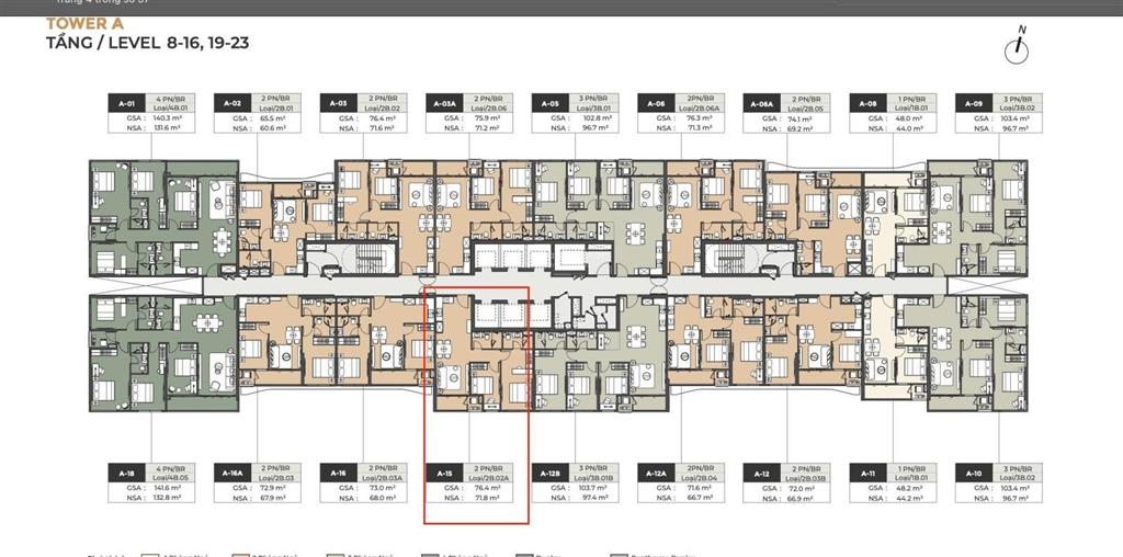 Bán căn lumière midtown 2pn diện tích 76,4m2 toà a giá 12,9 tỷ tại the global city