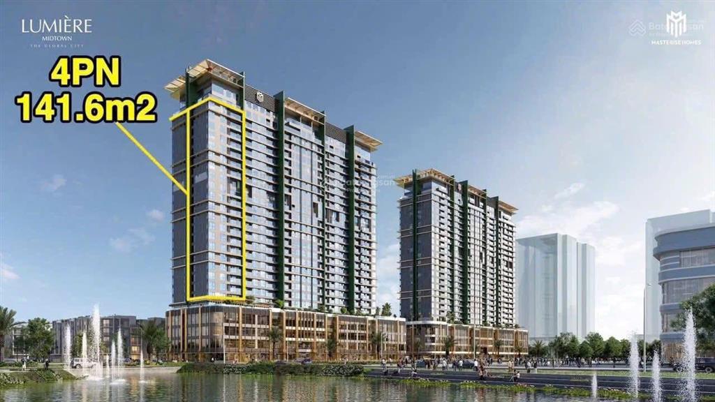 Bán căn hộ 4pn lumière midtown view hoa hậu tầng cao hiếm hoi