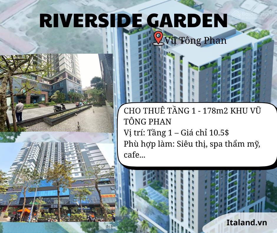 Siêu hot cho thuê tầng 1 khu vũ tông phan 178m²
