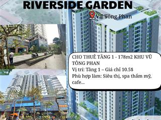 Siêu hot cho thuê tầng 1 khu vũ tông phan 178m²