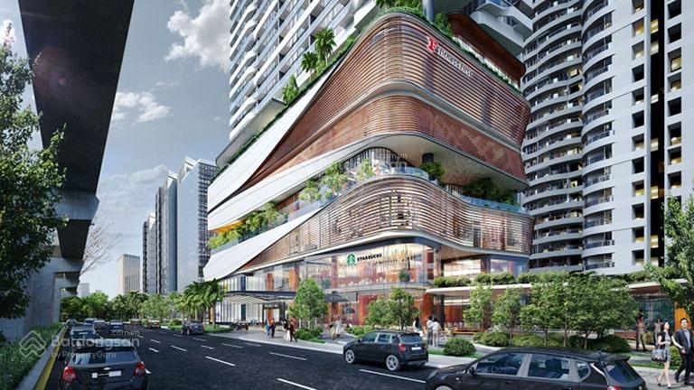Cho thuê mặt bằng thương mại diện tích 500m2 tại han jardin khu đô thị ngoại giao đoàn