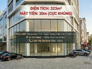 Hiếm thật sự  mặt phố trần phú, mặt tiền 20m, 323m2, hà đông