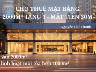Siêu phẩm mặt bằng 2000m2 tầng 1  mặt tiền 30m nguyễn chí thanh