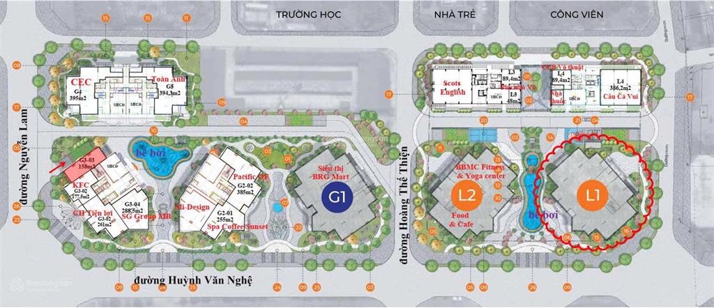 Cho thuê 908m² tầng 1 tại le grand jardin, căn góc 2 mặt tiền hiếm tại long biên