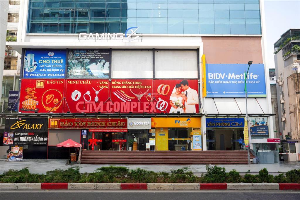 Cho thuê văn phòng 128m2 ctm building 299 cầu giấy view mặt phố giá 339.560 đ/m²/tháng