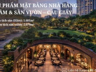 Siêu phẩm mặt bằng hầm & sân vườn 2079m2 | hầm bia lã vọng | làm nhà hàng, beer club, tổ hợp f&b