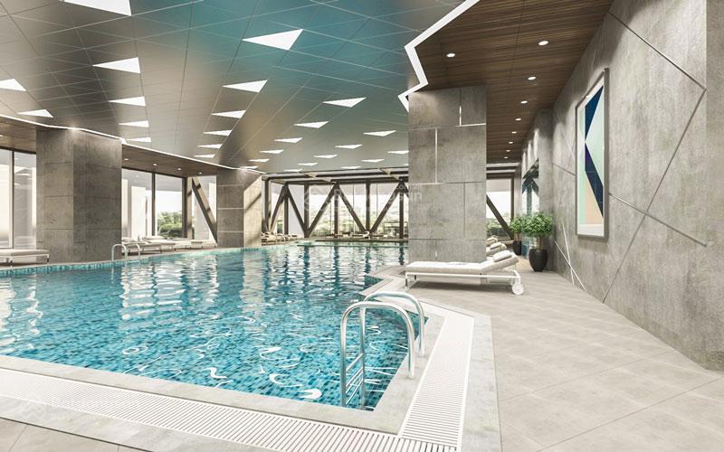 Cho thuê khu gym và bể bơi the zei mỹ đình quy mô 1.924m2  nam từ liêm