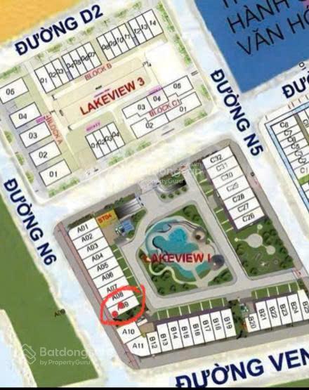 Bán shophouse dự án thủ thiêm lakeview, an khánh, 7mx20m, đang cho thuê 200tr/th, giá 125 tỷ
