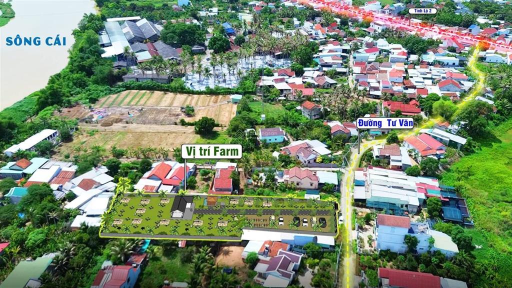 Cho thuê dài hạn hơn 2100m2, đất thổ cư, khu dân cư tại đường tư văn, diên lạc, kh  kinh doanh