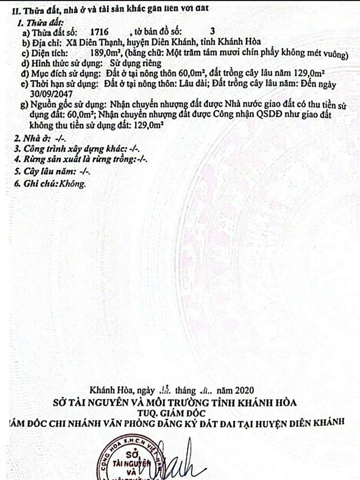 Đất thổ cư diên thạnh  giá hời  chỉ 5.7tr/m2  sổ hồng sẵn công chứng ngay