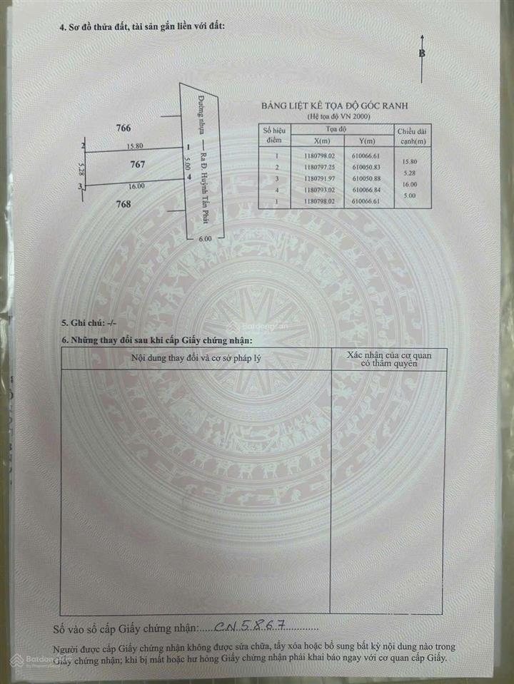 Giảm thêm 100tr bán gấp còn 4tỷ290 tl  được cấp phép xây dựng ngay hẻm 6m 2552 huỳnh tấn phát