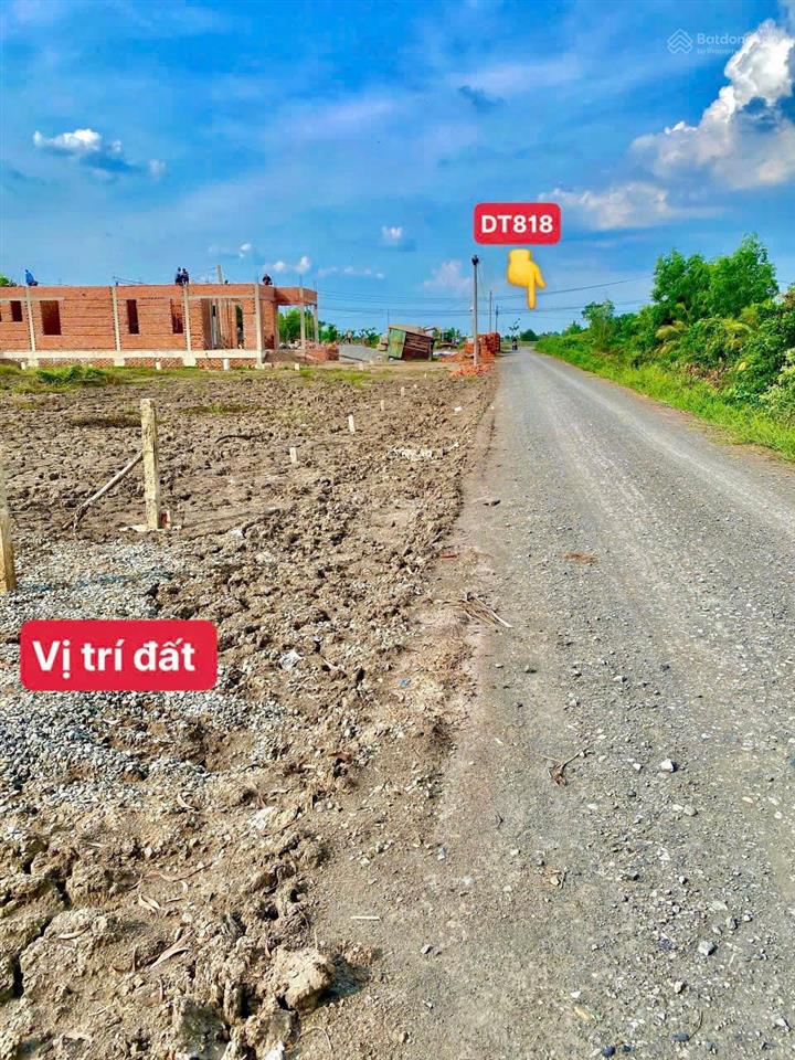 Bán đất tại đường tỉnh lộ 818, long an, 550 triệu, 150 mv