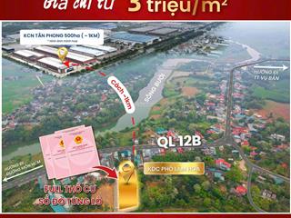 370 triệu/lô đất full thổ cư, sẵn sổ đỏ, công chứng sang tên tại phố lâm hóa  lạc sơn  hòa bình