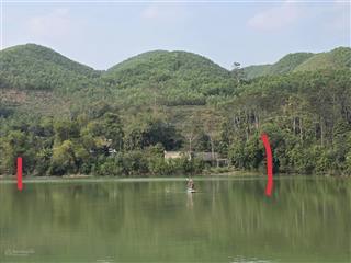 Bán đất vị trí siêu đẹp yên thủy hòa bình mặt hồ 71m, tựa núi cách ubnd xã hơn 100m