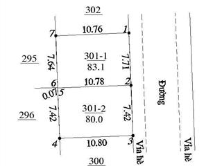 Bán 83m đất dịch vụ khu di trạch