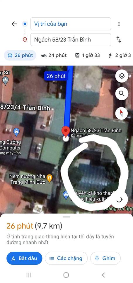 Bán căn hộ dịch vụ 61 m phố trần bình