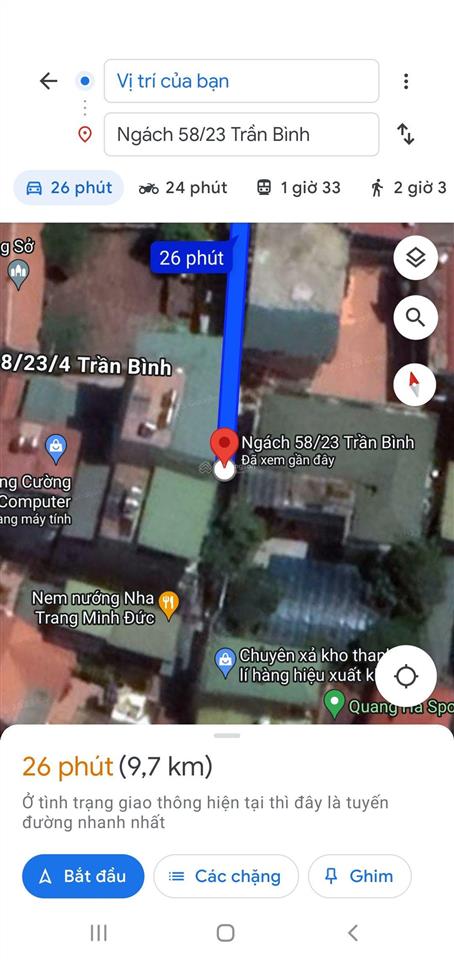 Bán căn hộ dịch vụ 61 m phố trần bình