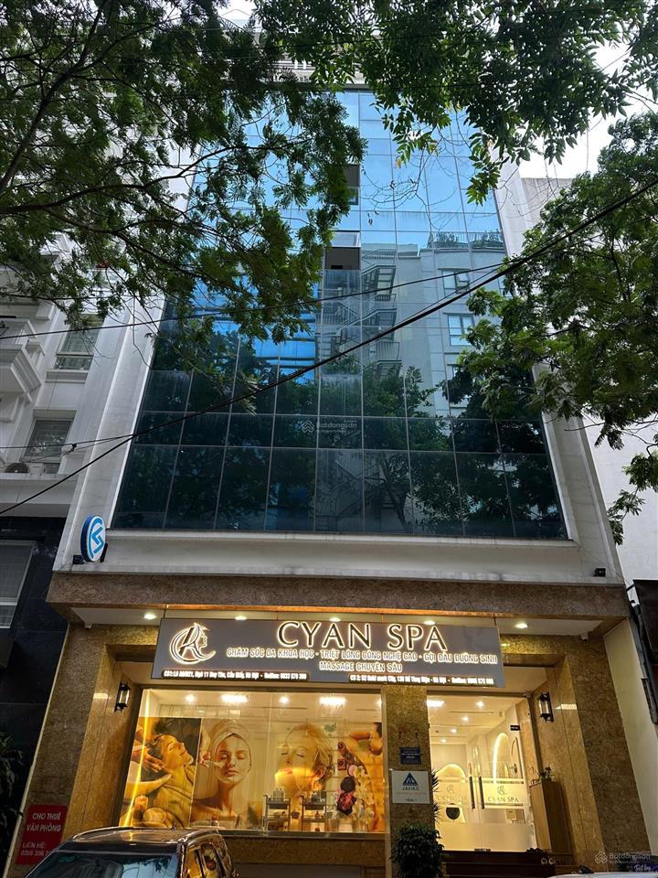 Cho thuê tòa nhà 2 mặt tiền mặt phố nguyễn chánh, dtsd 150m * 8 tầng, thông sàn, có pccc. giá 140tr