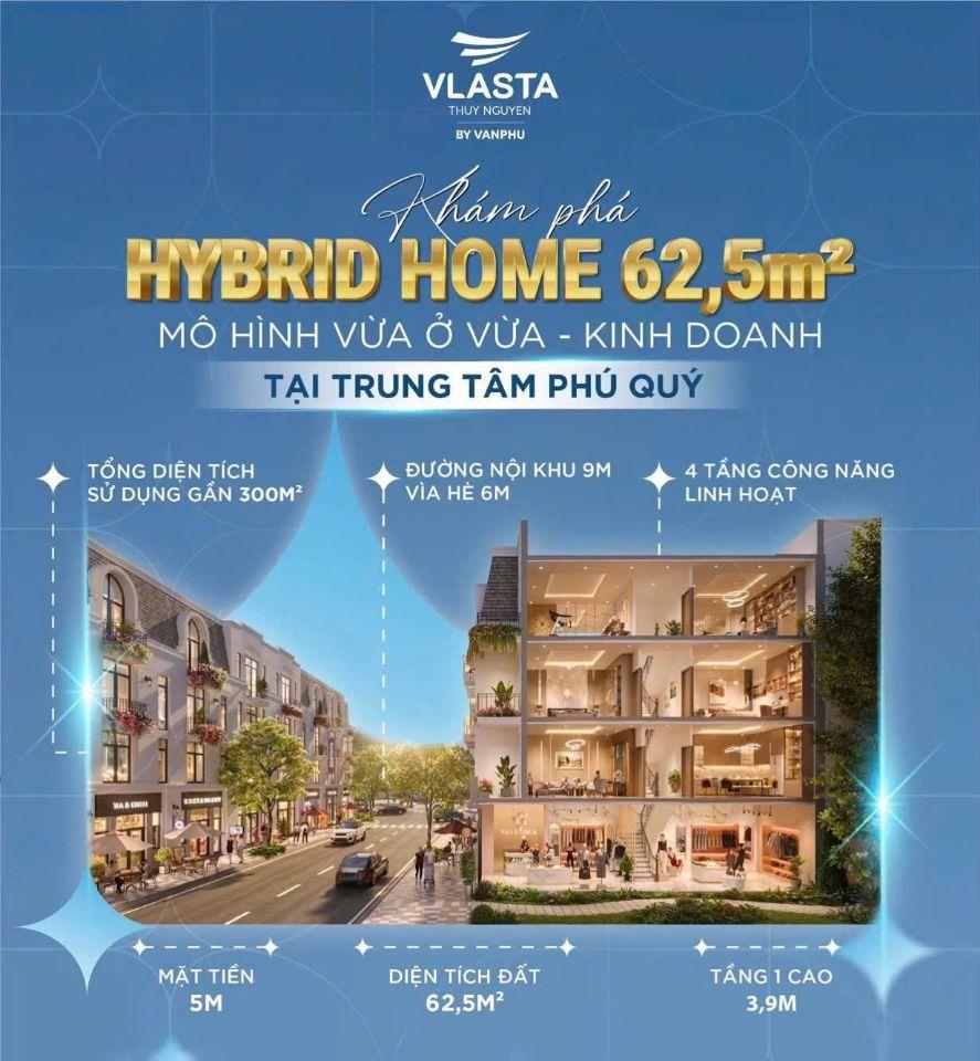 CHÍNH CHỦ CẦN BÁN GẤP – CĂN LIỀN KỀ PHÂN KHU PHÚ QUÝ 62.5m2 VLASTA THỦY NGUYÊN