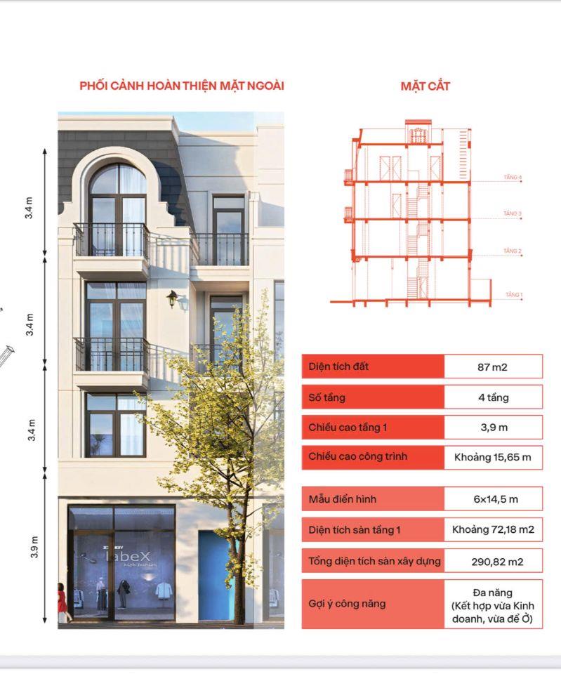 Chỉ 6tỷ 75 triệu sở hữu ngay căn hộ 87m2 tại dự án Vlasta Thủy Nguyên