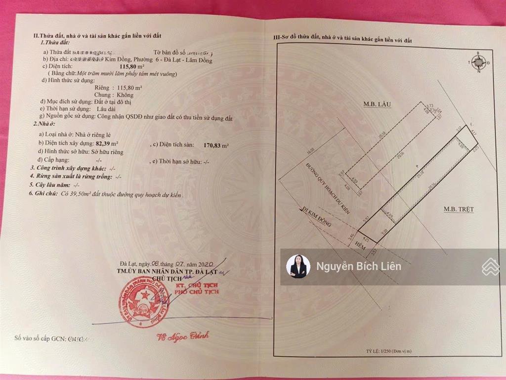 Giảm giá cần bán nhà đường kim đồng đà lạt