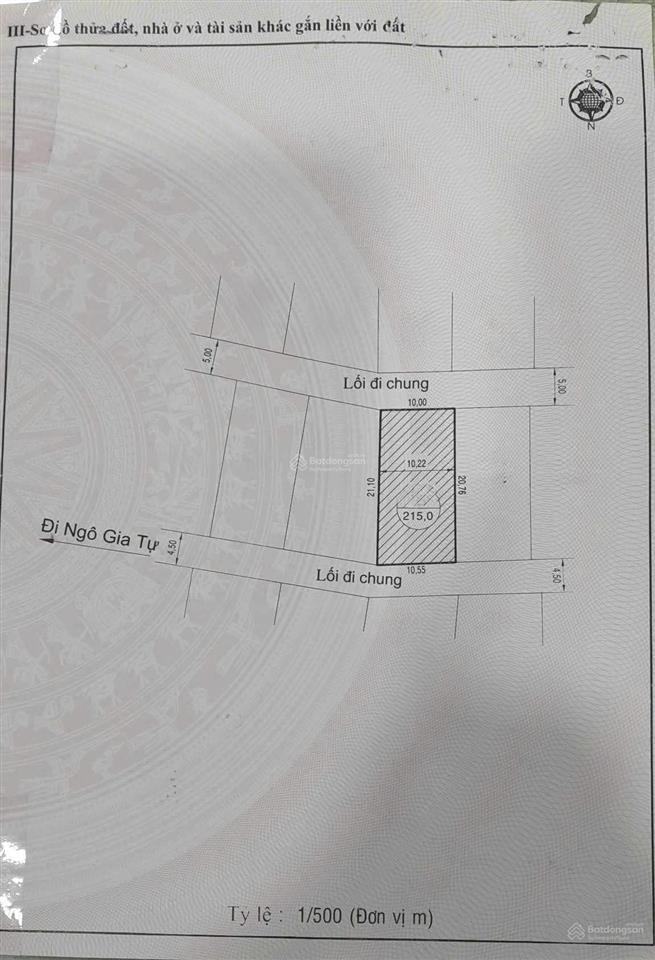 Đất biệt thự 215m2, 2 mặt tiền ngô gia tự view đồi thông giá 7,6 tỷ