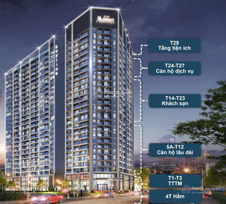 Chính chủ cần bán gấp căn 2 phòng ngủ 92m2, tầng đẹp dự án skyline võ chí công