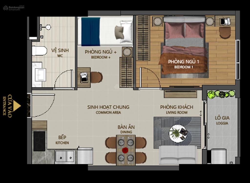 Căn hộ 3pn full nt mặt tiền ql51, tt phú mỹ, view cảng biển cái mép, t6/2026 nhận nhà, tt 18 tháng