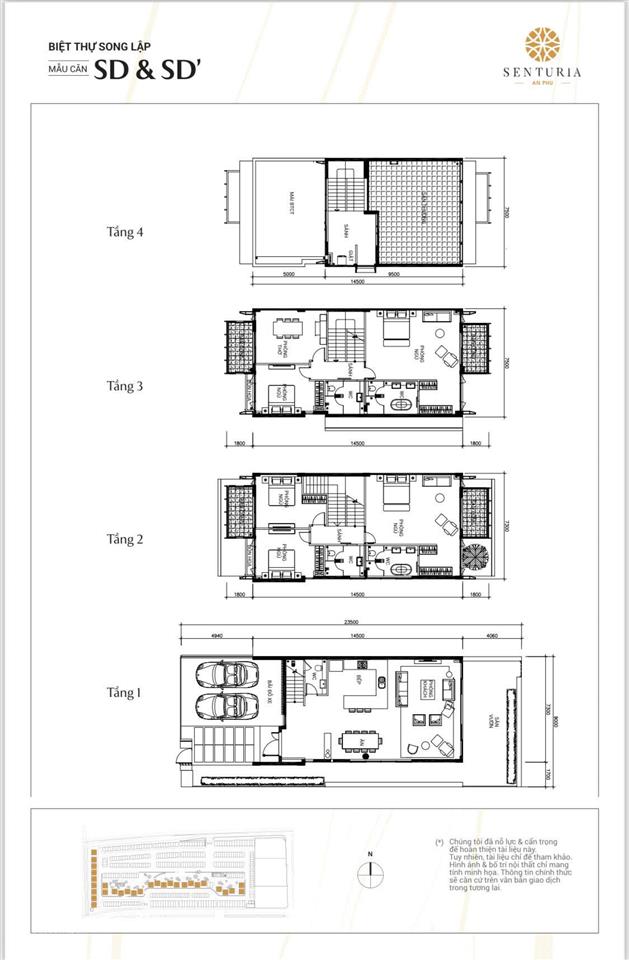 Biệt thự song lập 9x23.5 giá tốt nhất senturia an phú  chỉ 279 triệu/m2   0938 470 ***