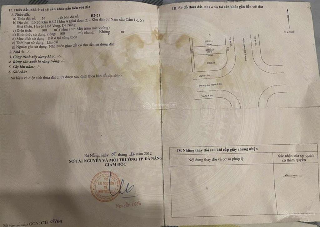 Bán đất đường 10.5m trần tử bình, hoà xuân sát góc ngã tư mẹ thứ siêu đẹp giá rẻ sập sàn