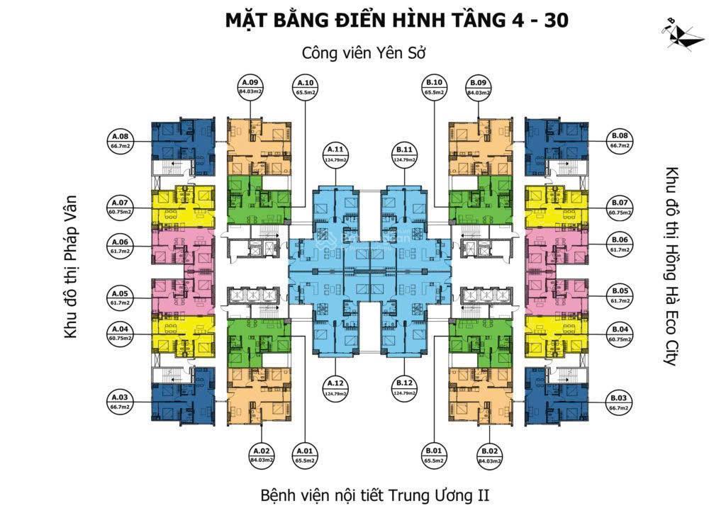Chính chủ gửi bán căn hộ chung cư tại tứ hiệp plaza 2pn, 2wc  0962 991 ***