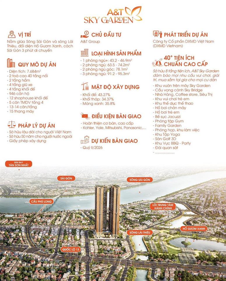 Tôi chính chủ bán nhanh căn 2pn 2wc giá tốt 2.6 tỷ đã vat a&t sky garden thương lượng thiện chí