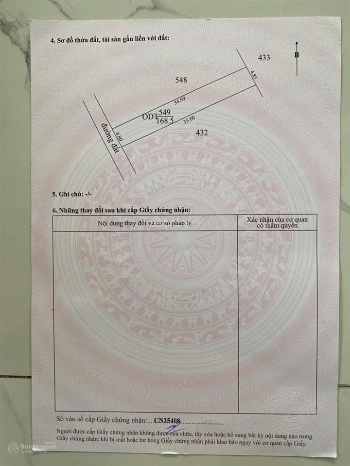 Đất phước đông gia lộc thổ cư hết đất sổ hồng riêng .chỉ 690 tr