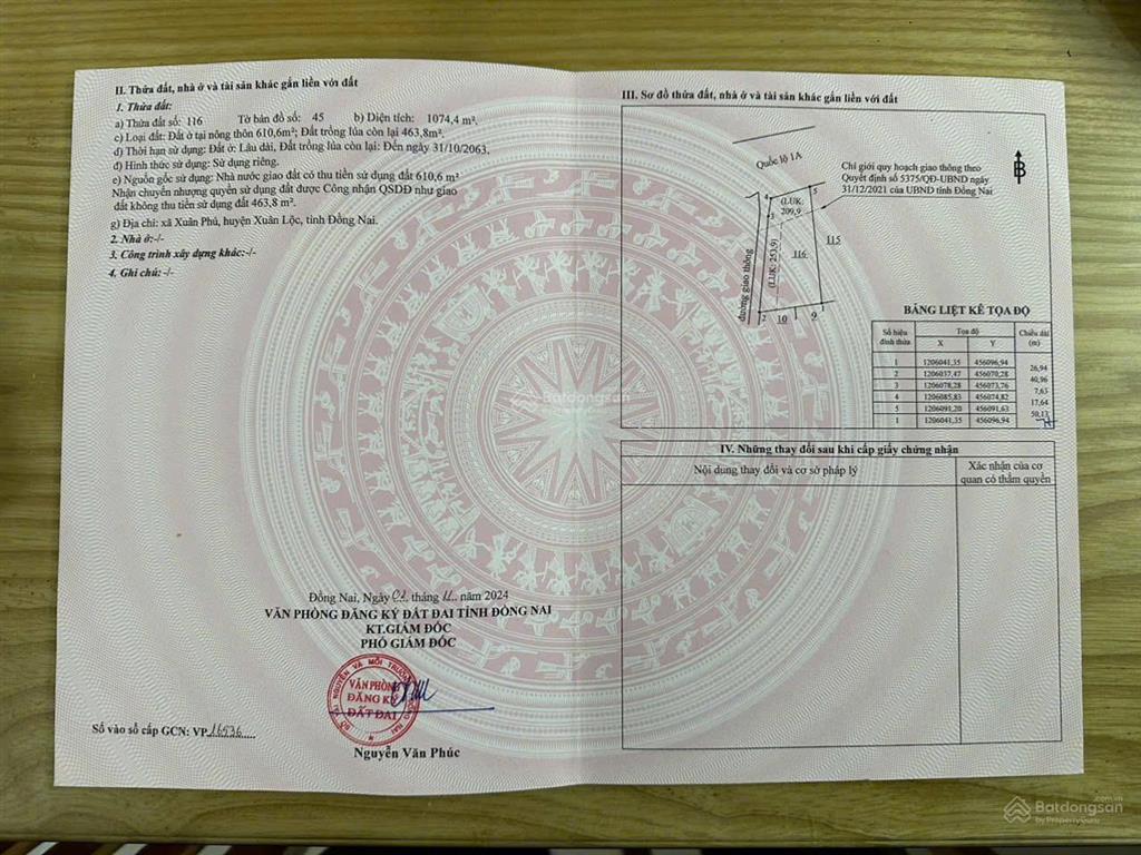 Bán đất mặt tiền ql1a xuân phú, đồng nai, diện tích lớn 3.200m2 thích hợp xây xưởng, siêu thị
