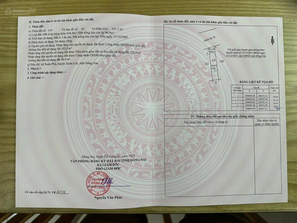 Bán đất mặt tiền ql1a xuân phú, đồng nai, diện tích lớn 3.200m2 thích hợp xây xưởng, siêu thị