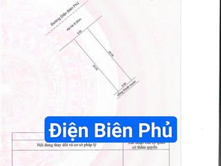 Đất mặt tiền điện biên phủ. chân cầu ngã 3 huế.s= 100m2 (5x20) giá 7.5tỷ