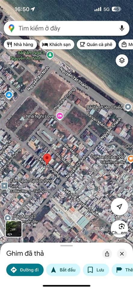 Kinh dương vương nối dài(bàu mạc 23) thông nguyễn an ninh. cạnh biển s= 187m2(7.5x25). giá 13.5 tỷ