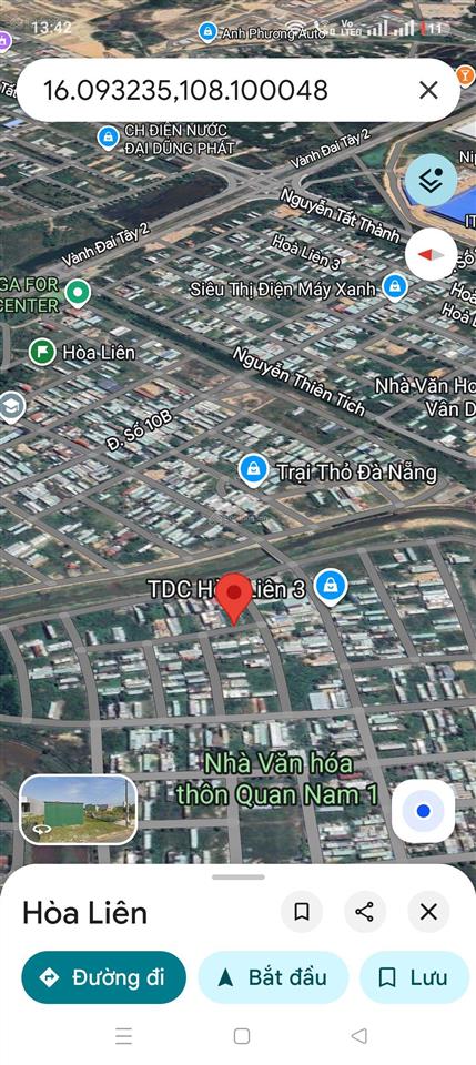 Đất đường 5m5 hoà liên 3. s= 157m2 ( 5x32) giá 3tỷ 50 triệu