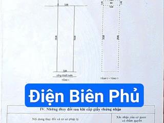 Nhà 3 tầng mặt tiền điện biên phủ. đoạn từ hà huy tập về trung tâm. s= 100m2 ( 5x20) giá 19 tỷ