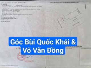 Góc hai mặt tiền đường 10m5 bùi quốc khái & võ văn đồng. cạnh bãi tắm tân tràs= 136m2 giá 10.9 tỷ