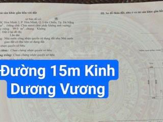 Cặp đất đường 15m kinh dương vương gần trần đình tri. s= 198m2 ( 9x22) giá 16.3 tỷ