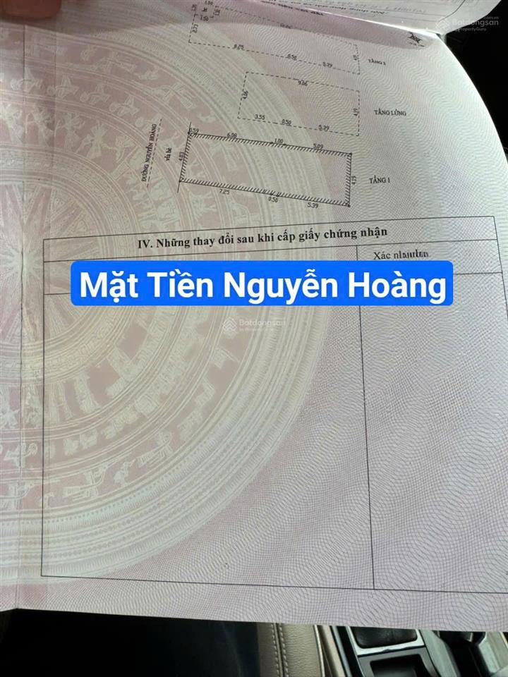 Nhà 2.5 tầng đường 7m5 nguyễn hoàng, cạnh nguyễn văn linh, ông ích khiêm. dt= 53,2m2 giá 9.85 tỷ